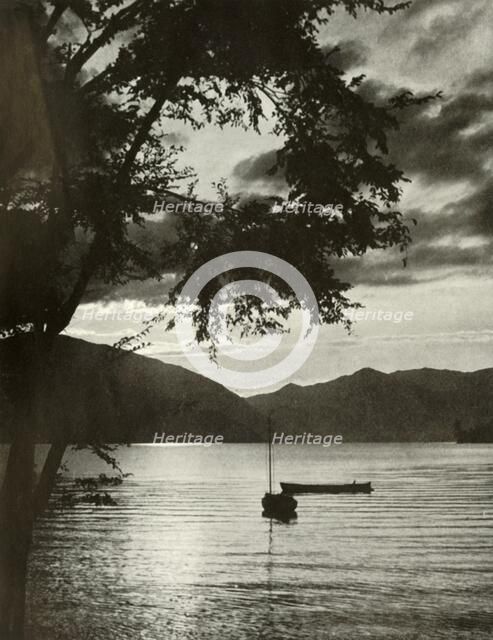 'Lake Chuzenji', 1910. Creator: Herbert Ponting.