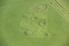 Lake Down Barrow Cemetery earthwork, Willtshire, 2017. Creator: Damian Grady