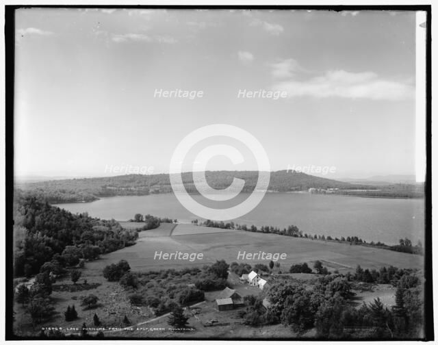 Lake Dunmore from the east, Green Mountains, between 1900 and 1906. Creator: Unknown.