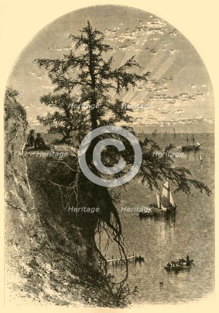 'Lake Erie, from Bluff, Mouth of Rocky River', 1872.  Creator: John J. Harley.