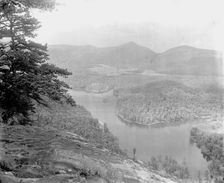 Lake Fairfield from Bald Face, Sapphire, N.C., between 1895 and 1910. Creator: Unknown