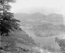 Lake Fairfield from Bald Face, Sapphire, N.C., between 1895 and 1910. Creator: Unknown
