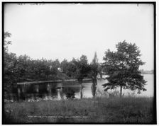 Lake from Assembly Hotel No. 2., Lake Orion , Mich., c1900. Creator: Unknown