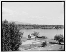 Lake from Colonial Hotel, Centre Harbor, Lake Winnipesaukee, N.H., between 1901 and 1906. Creator: Unknown