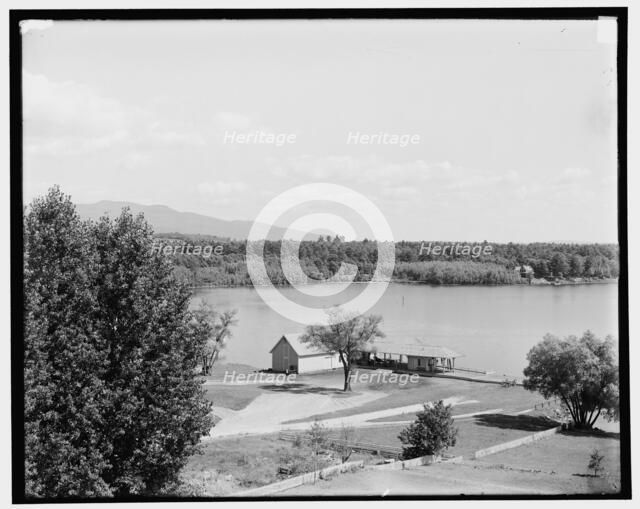 Lake from Colonial Hotel, Centre Harbor, Lake Winnipesaukee, N.H., between 1901 and 1906. Creator: Unknown.