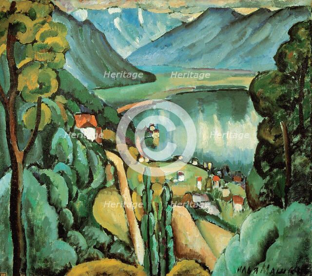 'Lake Geneva', 1914.  Artist: Il'ya Mashkov