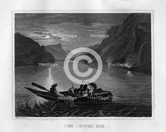 'Lake Geneva' c1833. Creator: Unknown.