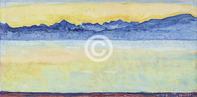 Lake Geneva early in the Morning, 1918.