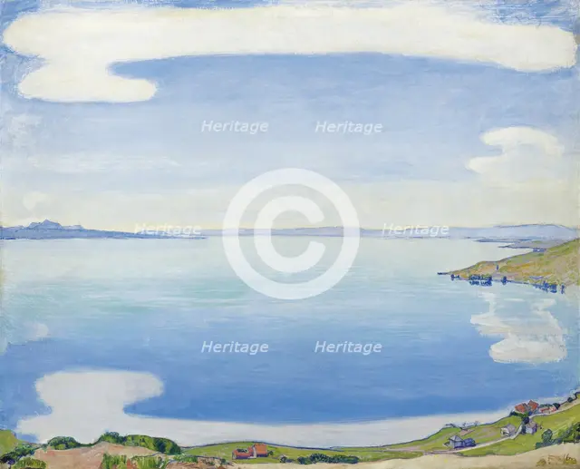 Lake Geneva seen from Chexbres, 1904. Artist: Hodler, Ferdinand (1853-1918)