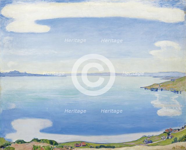 Lake Geneva seen from Chexbres, 1904. Artist: Hodler, Ferdinand (1853-1918)