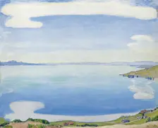 Lake Geneva seen from Chexbres, 1904. Artist: Hodler, Ferdinand (1853-1918)