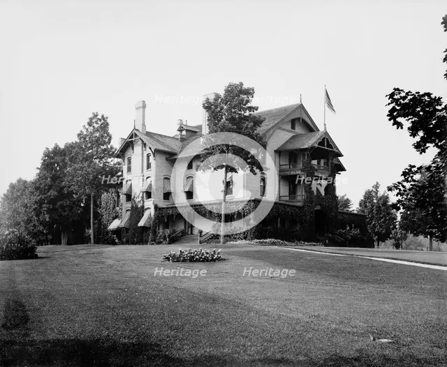 Lake Geneva, residence of Mr. L.Z. Leiter or Lieter, between 1880 and 1899. Creator: Unknown.