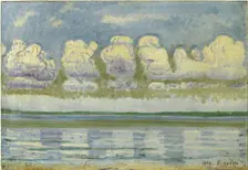 Lake Geneva with the Swiss Jura, 1909. Artist: Hodler, Ferdinand (1853-1918)