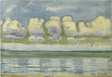 Lake Geneva with the Swiss Jura, 1909. Artist: Hodler, Ferdinand (1853-1918)