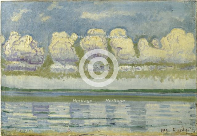 Lake Geneva with the Swiss Jura, 1909. Artist: Hodler, Ferdinand (1853-1918)