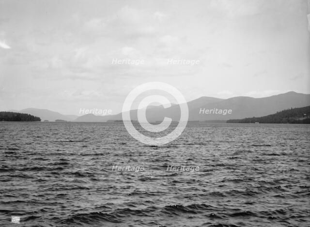 Lake George from the hotel, between 1880 and 1897. Creator: William H. Jackson.