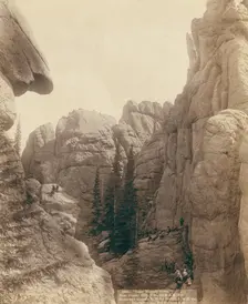 Lake Harney Peaks, near Custer City, SD, on B & M Ry, 1891. Creator: John C. H. Grabill