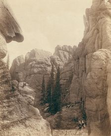 Lake Harney Peaks, near Custer City, SD, on B & M Ry, 1891. Creator: John C. H. Grabill