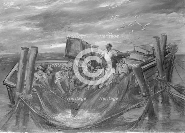 Lake Huron Fishermen, 1942. Creator: Carlos Lopez.