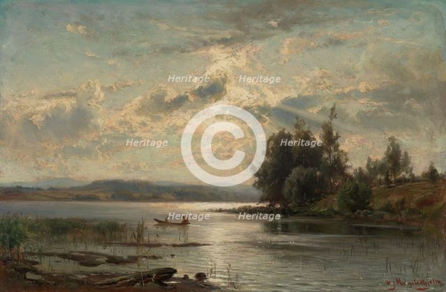 Lake in Tavastland, Before 1890. Creator: Hjalmar Munsterhjelm.