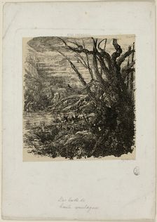 Lake in the Mountains, from Revue Fantaisiste, n.d. Creator: Rodolphe Bresdin