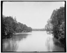 Lake in the park, Buffalo, N.Y., between 1900 and 1906. Creator: Unknown