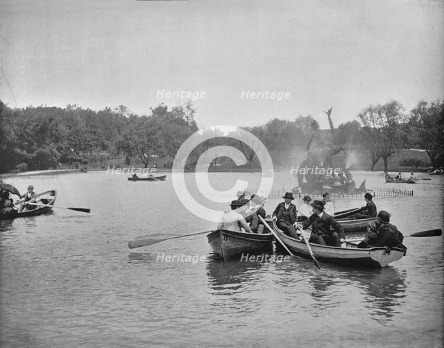 'Lake in Wade Park, Cleveland, Ohio', c1897. Creator: Unknown.