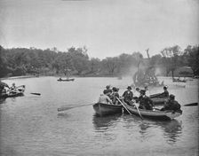 Lake in Wade Park, Cleveland, Ohio c1897. Creator: Unknown