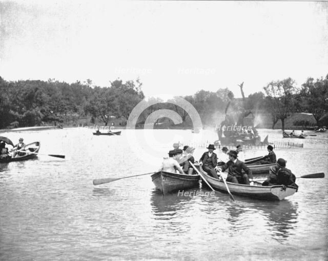Lake in Wade Park, Cleveland, Ohio, USA, c1900.  Creator: Unknown.