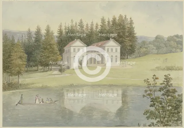 Lake in Wilhelmstal near Eisenach, 1805. Creator: Georg Melchior Kraus.