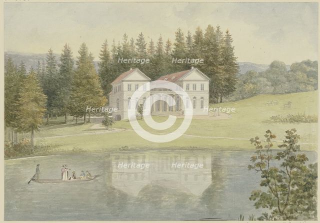 Lake in Wilhelmstal near Eisenach, 1805. Creator: Georg Melchior Kraus.
