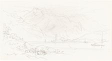 Lake in a Mountainous Landscape. Creator: Birket Foster