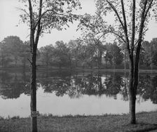 Lake in asylum grounds, Concord, N.H., between 1900 and 1910. Creator: Unknown