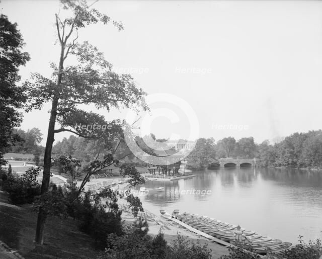 Lake in Delaware Park, Buffalo, N.Y., c1908. Creator: Unknown.
