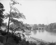 Lake in Delaware Park, Buffalo, N.Y., c1908. Creator: Unknown