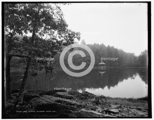 Lake Lenape, Delaware Water Gap, between 1890 and 1901. Creator: Unknown.