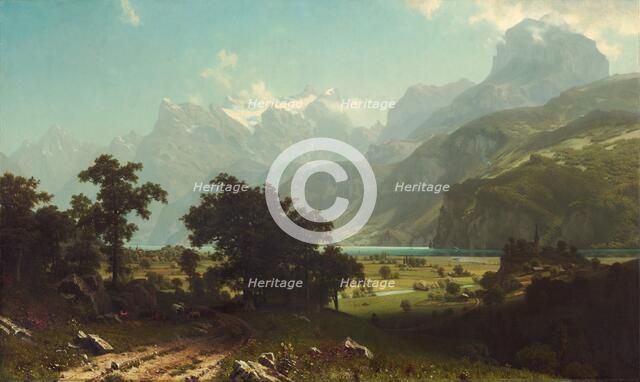 Lake Lucerne, 1858. Creator: Albert Bierstadt.
