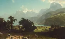 Lake Lucerne, 1858. Creator: Albert Bierstadt