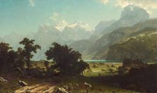 Lake Lucerne, 1858. Creator: Albert Bierstadt