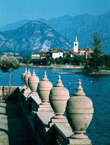 Lake Maggiore, Isola Superior dei Pescatori, Italy. Creator: Peter Thompson