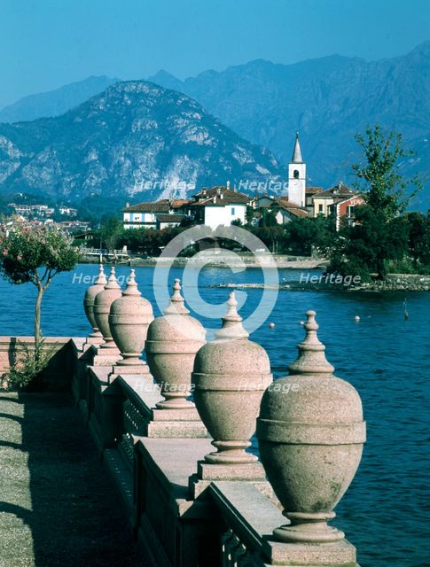 Lake Maggiore, Isola Superior dei Pescatori, Italy. Creator: Peter Thompson.