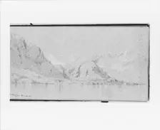 Lake Maggiore, May 11, 1869 (recto, from Sketchbook), 1869. Creator: Jervis McEntee