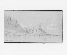 Lake Maggiore, May 11, 1869 (recto, from Sketchbook), 1869. Creator: Jervis McEntee