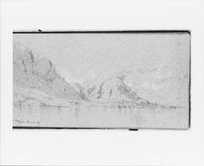 Lake Maggiore, May 11, 1869 (recto, from Sketchbook), 1869. Creator: Jervis McEntee