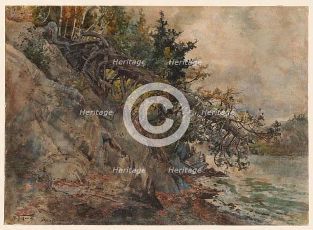 Lake Memphremagog, c. 1880s. Creator: Harry Fenn (American, 1838/45-1911).