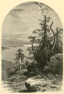 Lake Memphremagog, North from Owl's Head 1874. Creators: John Douglas Woodward, John Karst