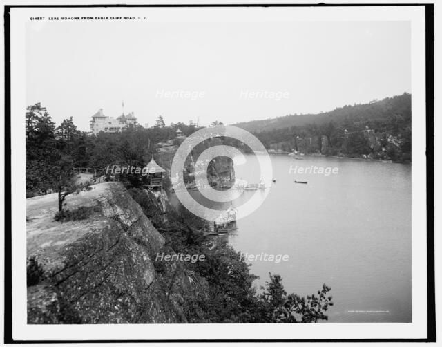 Lake Mohonk from Eagle Cliff Road, N.Y., c1902. Creator: Unknown.