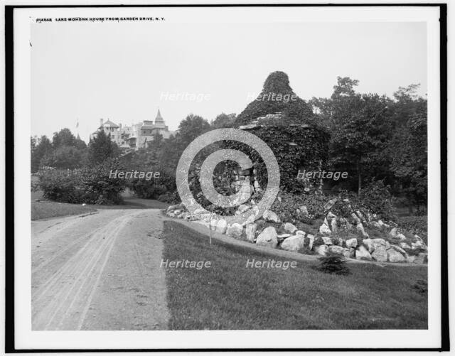 Lake Mohonk House from Garden Drive, N.Y., (1902?). Creator: Unknown.