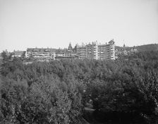 Lake Mohonk Mountain House from the west, Lake Mohonk, N.Y., between 1900 and 1910. Creator: Unknown