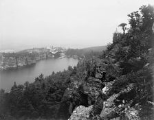 Lake Mohonk Mountain House, N.Y., from near Sky Top, between 1895 and 1910. Creator: Unknown